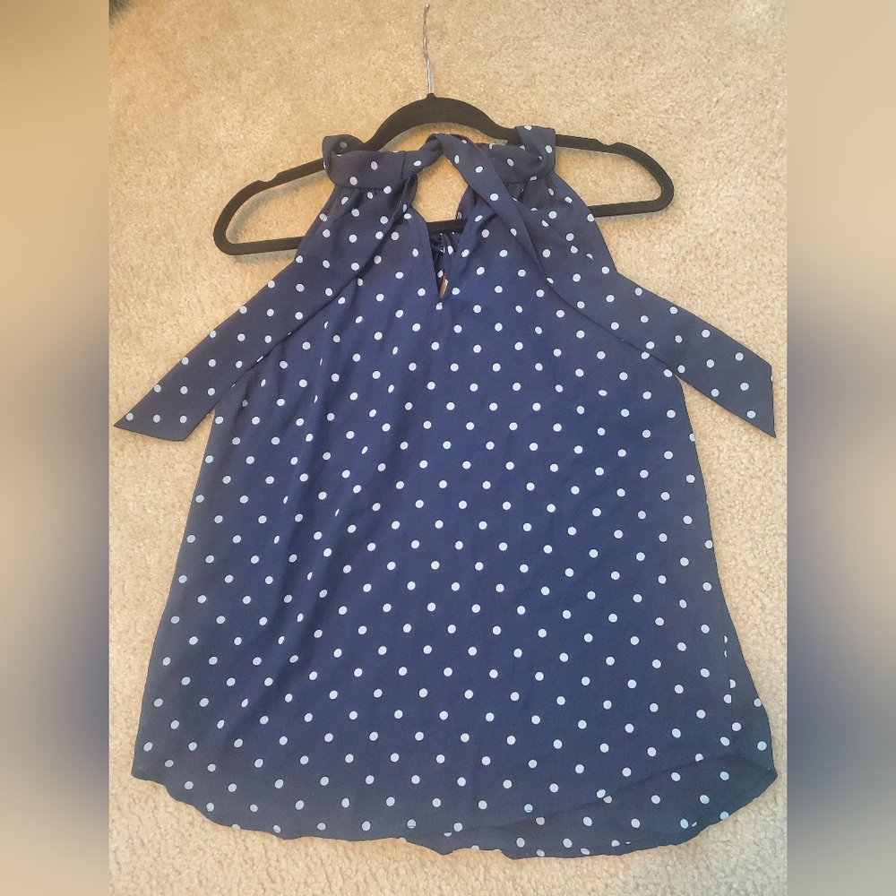 NWOT Polka Dot Halter Top-Large - Picture 4 of 4